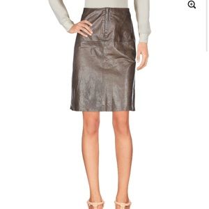Leather skirt